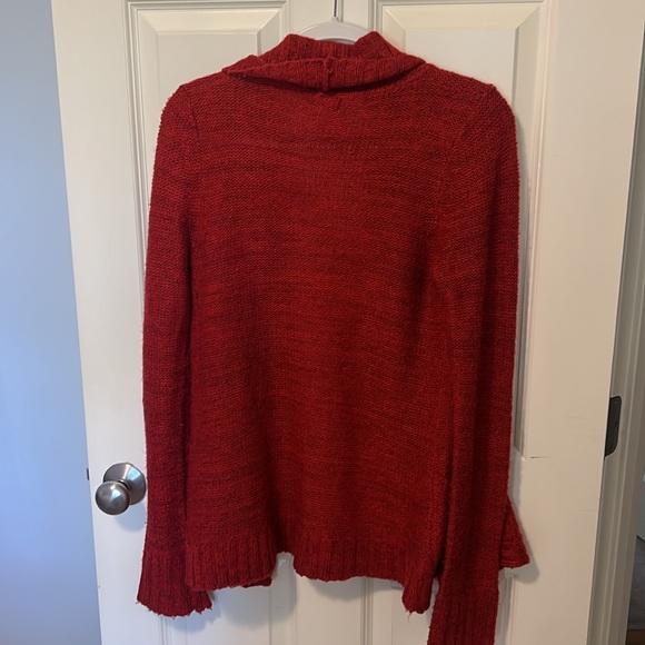 Red Knit Cardigan - Picture 3 of 3